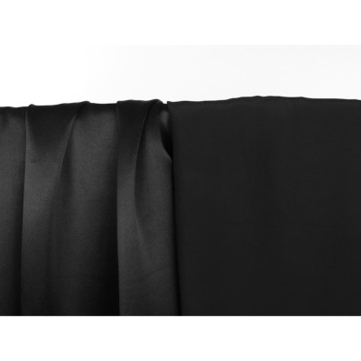 Tissu Crepe Satin 100 % Viscose Noir