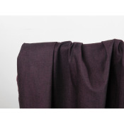 Tissu Denim Stretch Léger Noir / Bordeaux