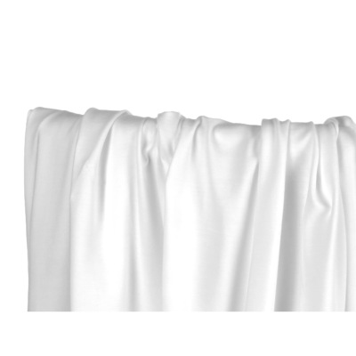 Tissu Maille Jersey 100 % Coton Blanc