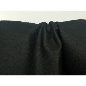Tissu Maille Jersey Lourd Enduit Liège Noir
