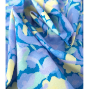 Tissu Popeline 100 % Coton Watercolor Flower