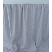 Tissu Popeline 100 % Coton Rayures & Jacquard Bleu Ciel / Orange