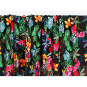 Tissu Voile de Viscose Tropical Leaves