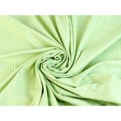 Tissu Vichy Coton Stretch Vert Prairie