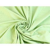 Tissu Vichy Coton Stretch Vert Prairie