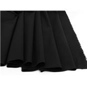 Tissu Popeline Coton Stretch Noir