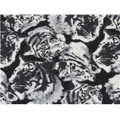 Tissu Jersey Viscose / Elasthanne Imprimé Tête de Tigre