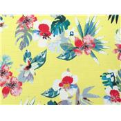 Tissu Crepe Fleur Tropical