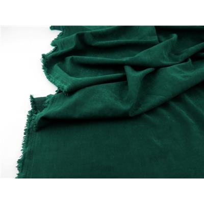 Tissu " Effet " Cupro Vert Bouteille Marbré