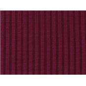 Tissu Jersey Cotelé Bordeaux