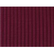 Tissu Jersey Cotelé Bordeaux