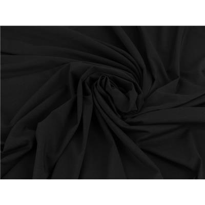 Tissu Maille Jersey Léger Coton BIO GOTS / Elasthanne Noir