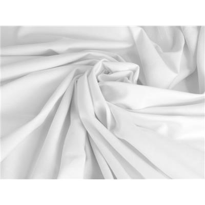 Coupon Maille Jersey Coton Super Stretch Blanc 50 cm x 155 cm