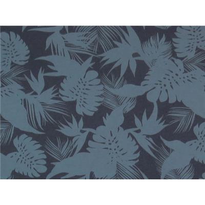 Tissu Molleton Marine Imprimé Tropical