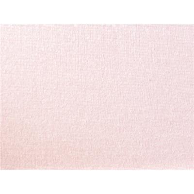 Tissu Molleton Rose Flammé et Chiné Blanc