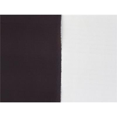 Tissu Scuba Fin Bicolore Noir / Ecru