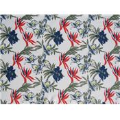 Tissu Popeline Légère Imprimé Fleur Tropical