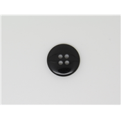 Bouton Rond Noir 20 mm