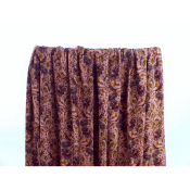 Tissu Crepe Viscose Fleurs Ethniques