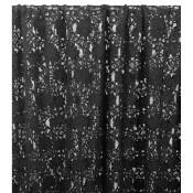 Tissu Dentelle Florale Noir