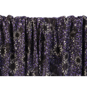 Tissu Voile de Coton Tournesol Mauve Effet Wax