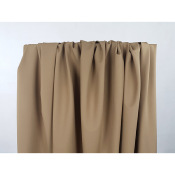 Tissu Sergé Polyester Recyclé / Viscose FAY Camel