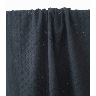 Tissu Broderie Anglaise & Dots Noir