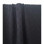 Tissu Broderie Anglaise Noir