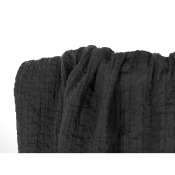 Tissu Crépon de Coton Noir TSM x MadeInEstel