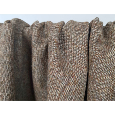 Coupon Lainage Léger 100 % Laine Chiné Choco / Beige 50 cm x 156 cm