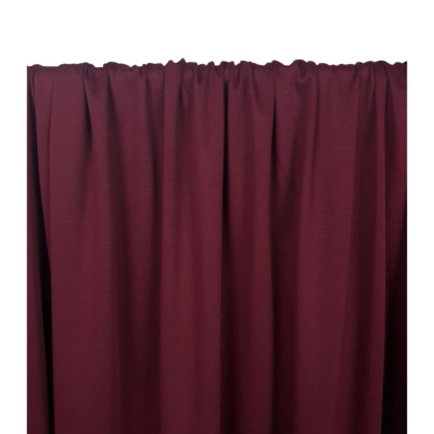 Tissu Maille Interlock 100 % Coton Mercerisé Bordeaux