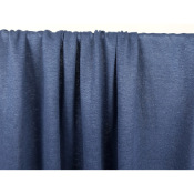 Tissu Maille Jersey 100 % Lin Bleu Jeans
