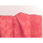 Tissu Toile 100 % Lyocell Fleurs Corail