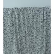 Tissu Crepe 100 % Viscose Black & White Flowers