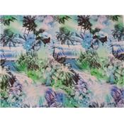 Coupon Voile Imprimé Tropical 90 cm x 145 cm