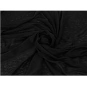 Tissu Jersey 100 % Lin Noir