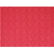 Tissu Broderie Anglaise Rouge