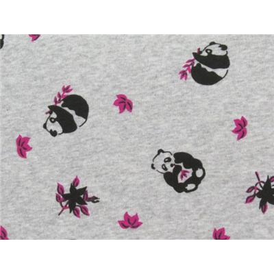 Tissu Jersey Cote 1x1 Imprimé Panda