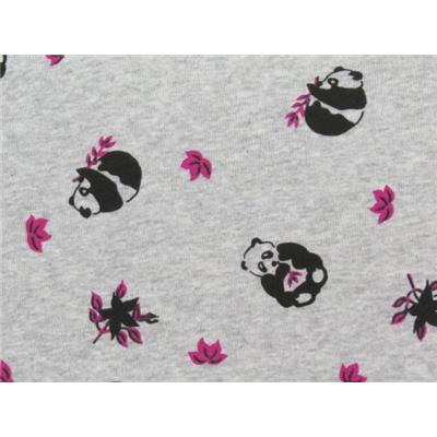 Tissu Jersey Cote 1x1 Imprimé Panda
