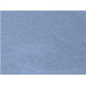 Tissu Jersey Coton / Polyester Bleu Charette Chiné