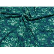 Tissu Jersey Marine Imprimé Fleurs