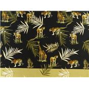 Tissu Satin de Coton Animaux Jungle