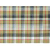 Tissu TARTAN Beige / Rouge