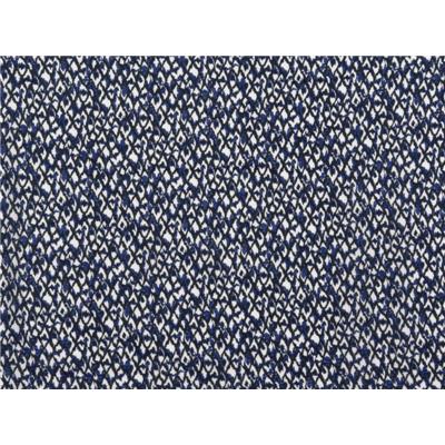 Tissu Voile de Viscose Ethnique Bleu