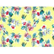 Tissu Crepe Fleur Tropical