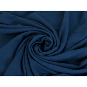 Tissu Maille Molleton Bleu Saphir