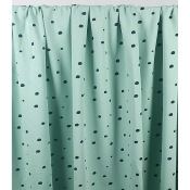 Tissu Maille Molleton Gratté Coton BIO Pois Irrégulier Céladon