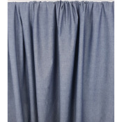 Coupon Chambray 100 % Coton Bleu Denim 60 cm x 150 cm