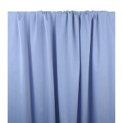 Tissu Popeline Satinée 100 % Coton Bleu