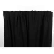 Tissu Satin de Viscose KIA Noir